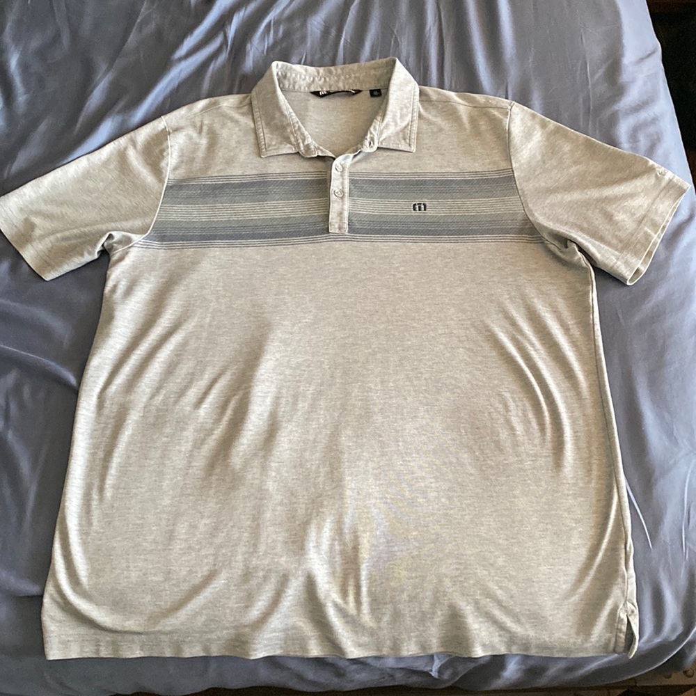 Travis Matthew XXL Gray Golf Polo
